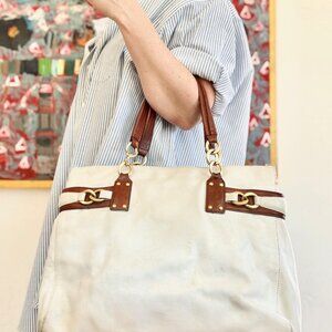 JUICY COUTURE Vintage Y2K Leather Satchel Handbag Purse